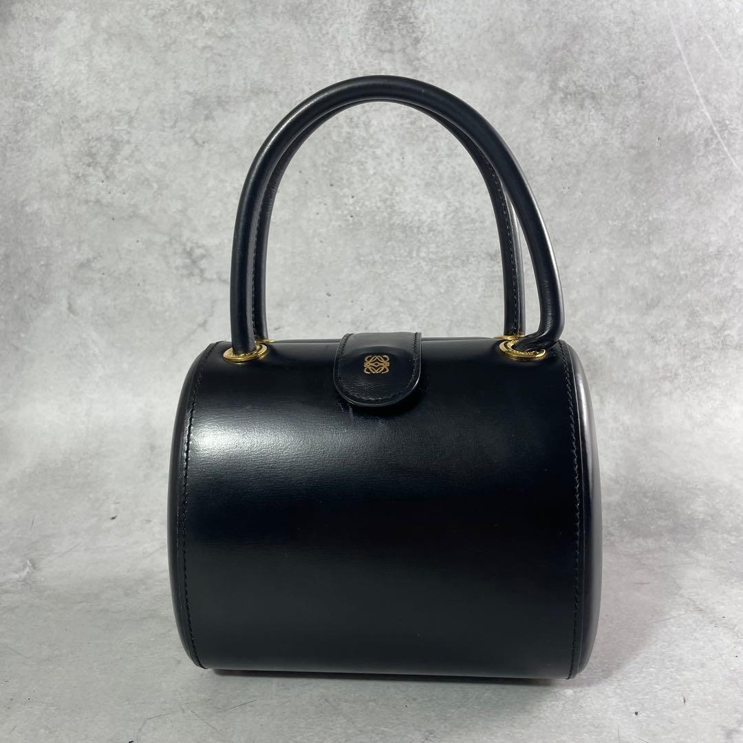 入手困難✨ ロエベ LOEWE ミニハンドバッグ フォーマルバッグ レザー 黒色