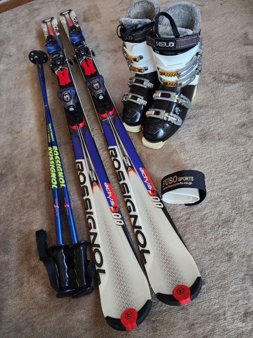 ROSSIGNOL カービンクスキーセット☆ブーツ26cm☆ストック