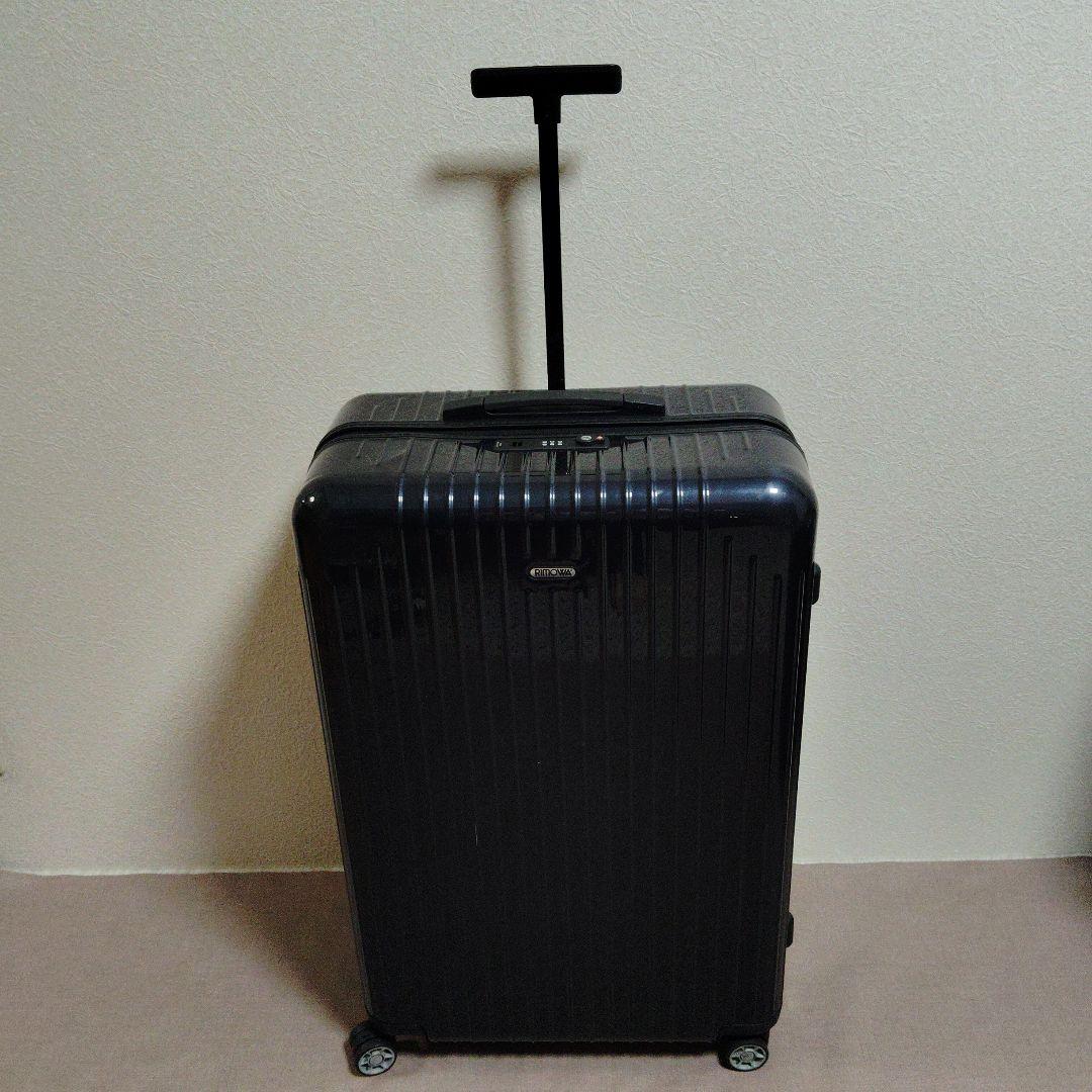RIMOWAサルサエアー91リットル　ネイビー廃盤品　シール、ベルト付き