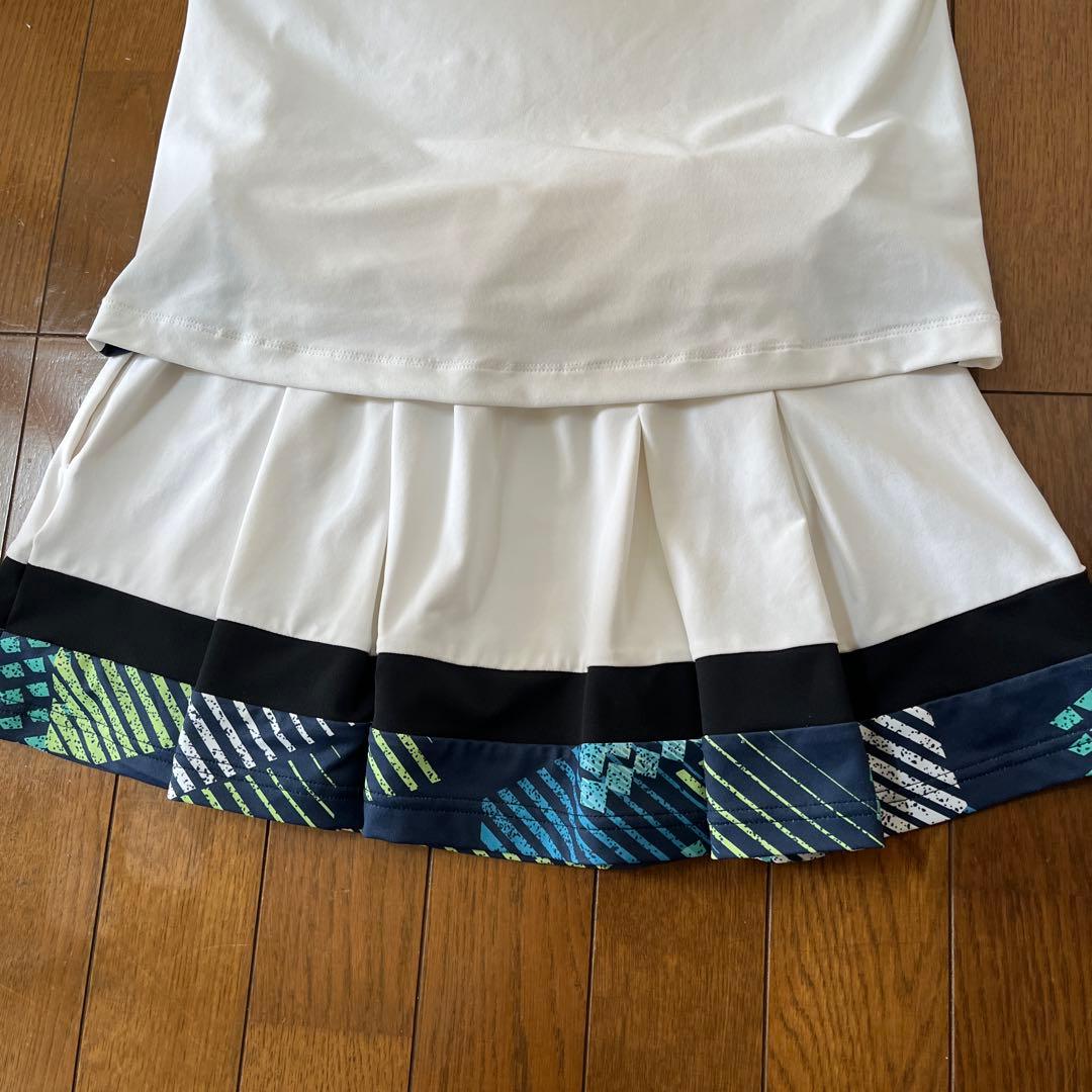 Admiral テニスウェア トップス＆スカートセット　幾何学模様　Sサイズ