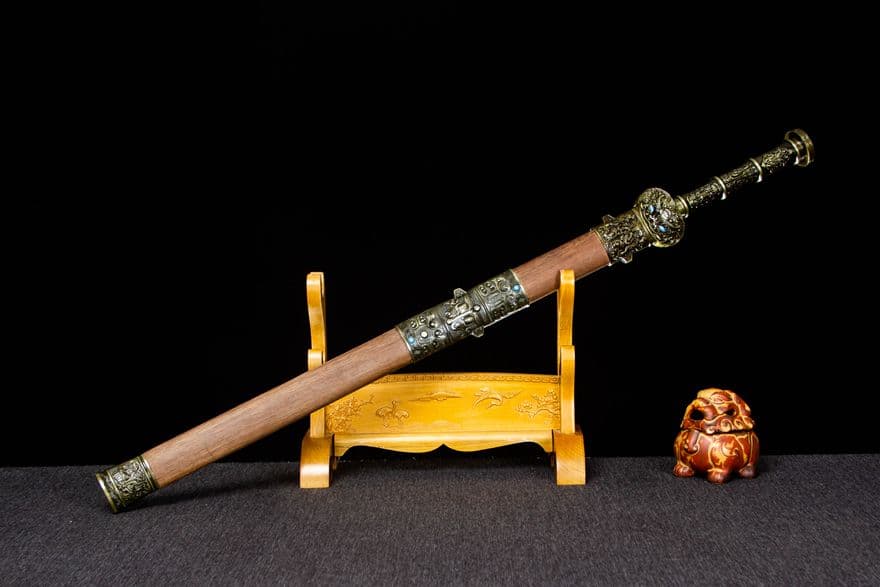 青面獣漢剣-高性能マンガン鋼 古兵器 武具　刀装具　日本刀　模造刀 居合刀