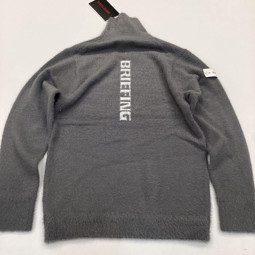 新品　BRIEFING SHAGGY LOGO TURTLENECK KNIT