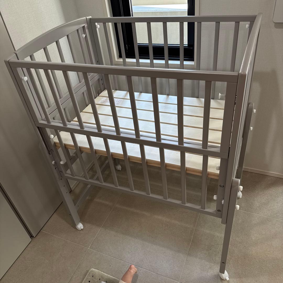 【Kura 】ノモック　wオープンハイタイプ ミニベビーベッド