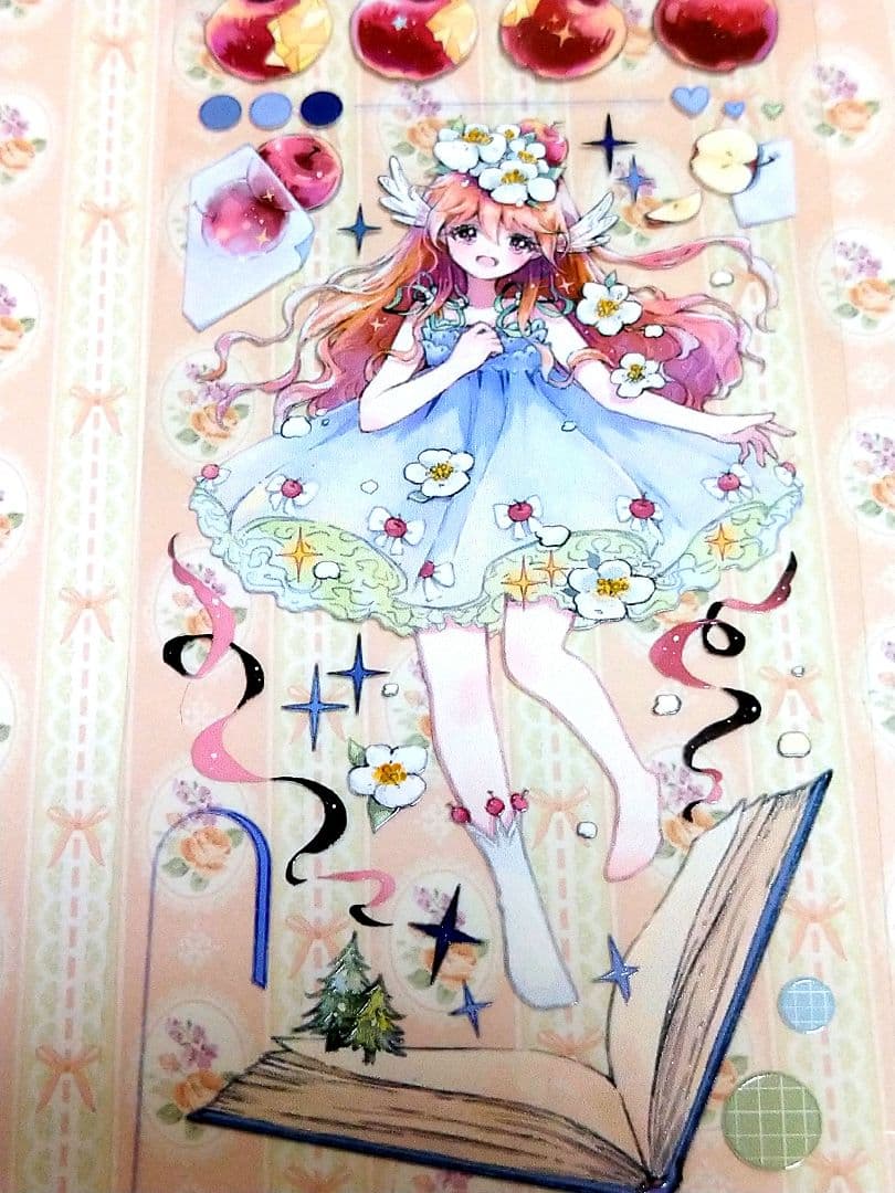 ☆残２☆J488＃半颗苹果(PET局部重油)九是酒切り売り海外人物マステ女の子