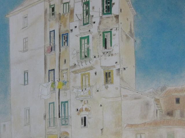 八田哲、【窓】、希少な額装用画集より、状態良好、新品額装付、日本人画家