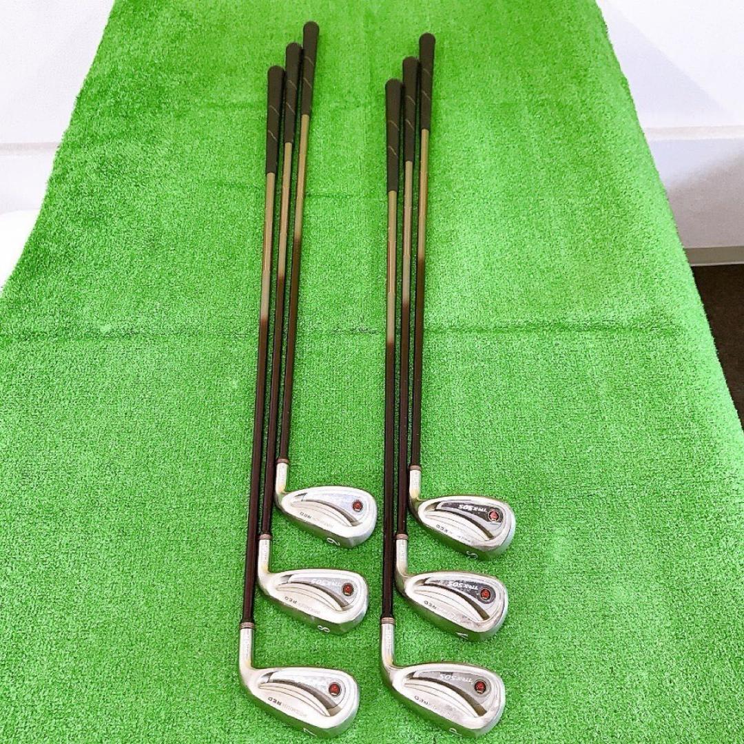 テ04★希少プロギア 6本レディースアイアンセット M-30 TR-X505 赤