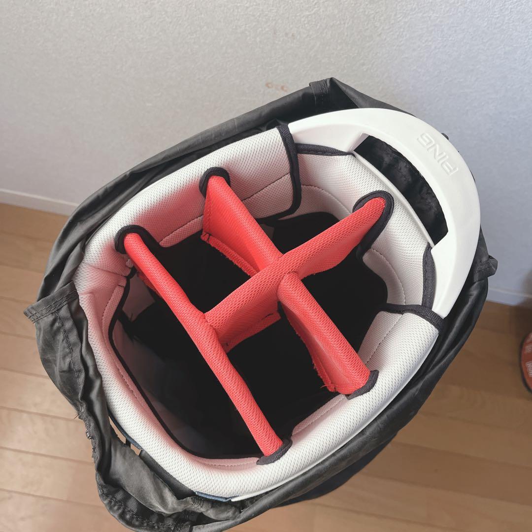 K093 美品！PING スタンド式キャディバッグ Hoofer Lite 軽量