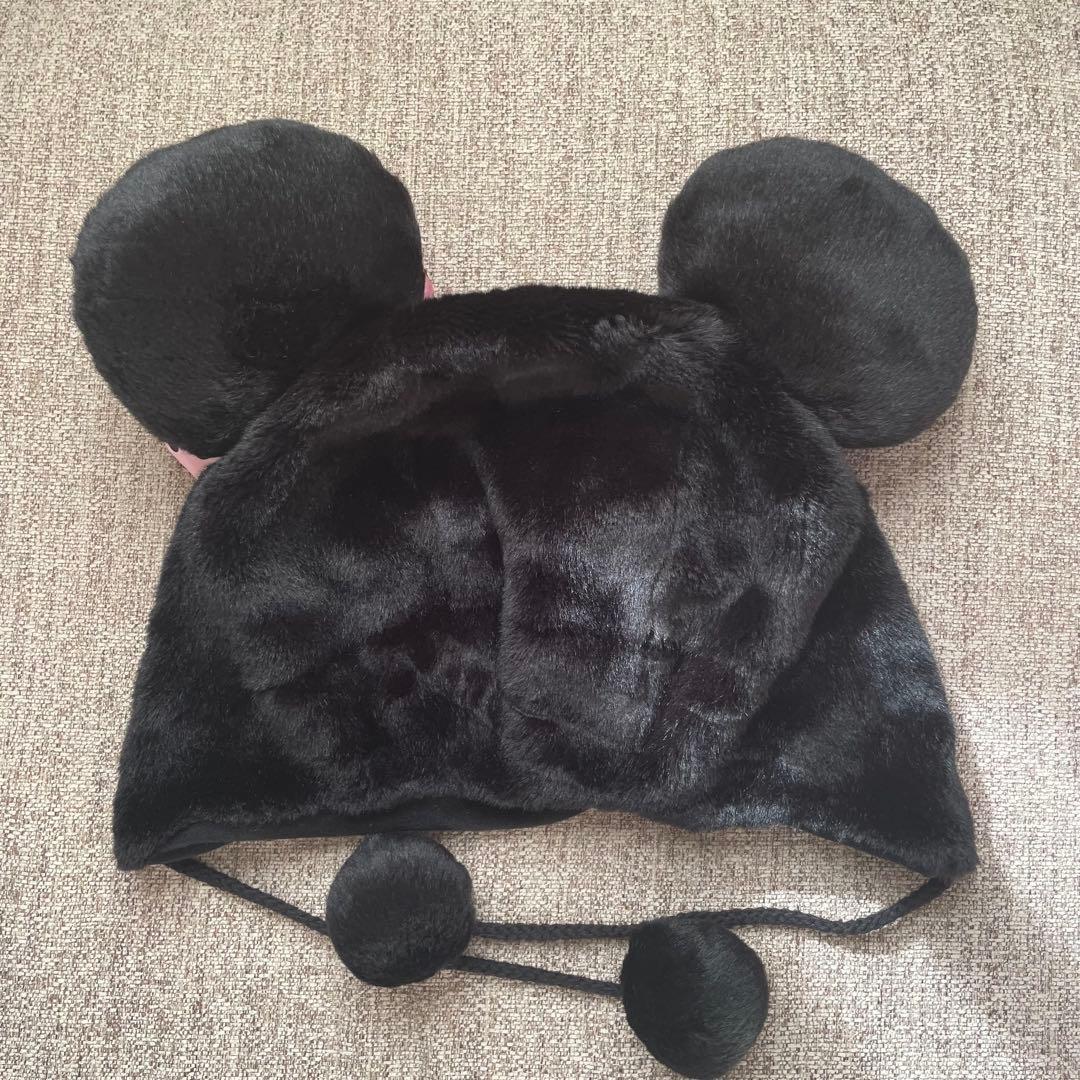 Disney ディズニー　ミニー　ファンキャップ　黒