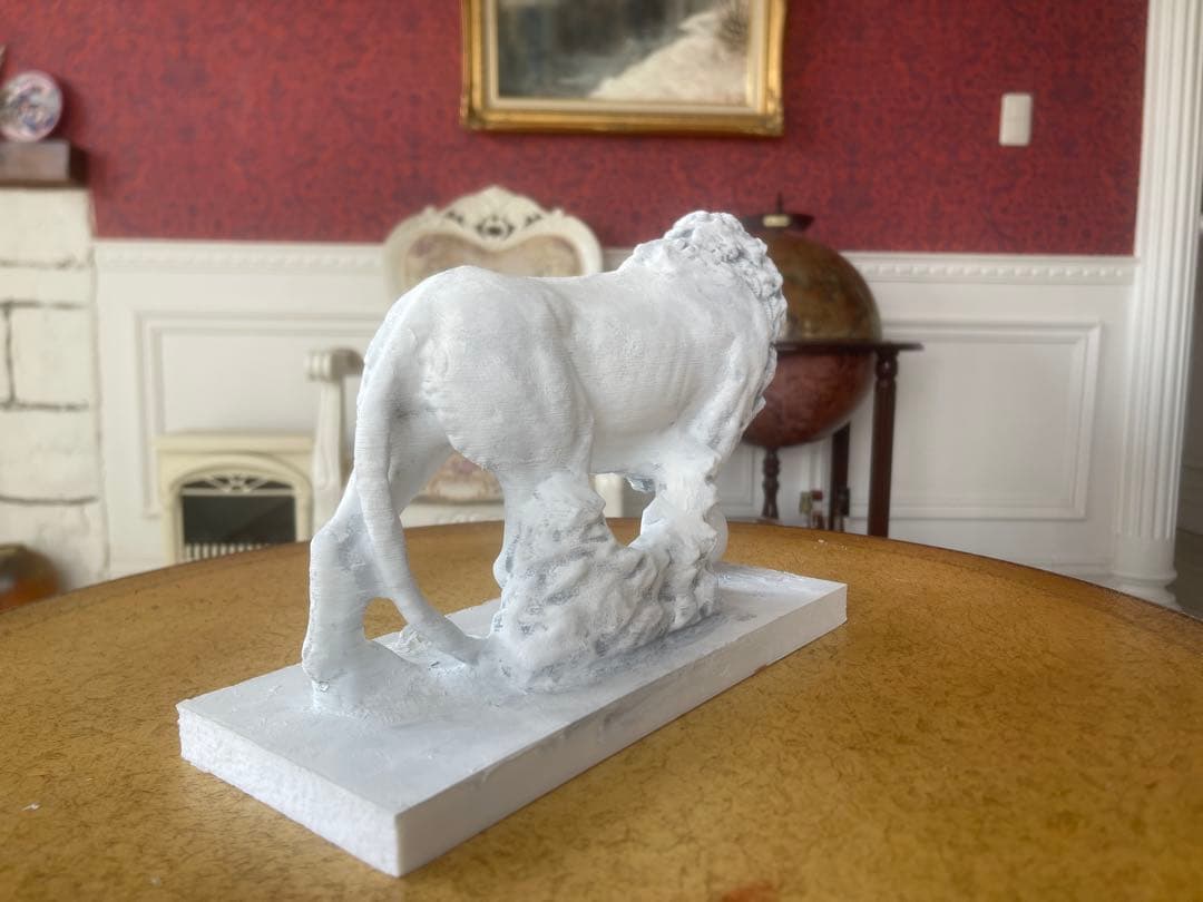 メディチライオンの像 ヴァッカ と ファンチェッリ (2 lions)