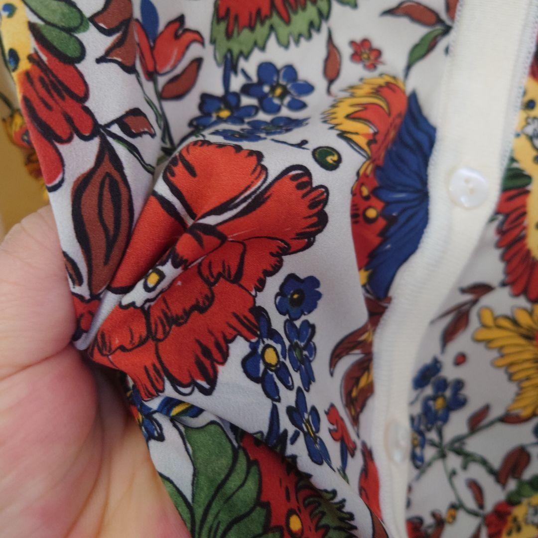 最終価格　　美品　レリアン　プラス　17号　カーディガン　花柄