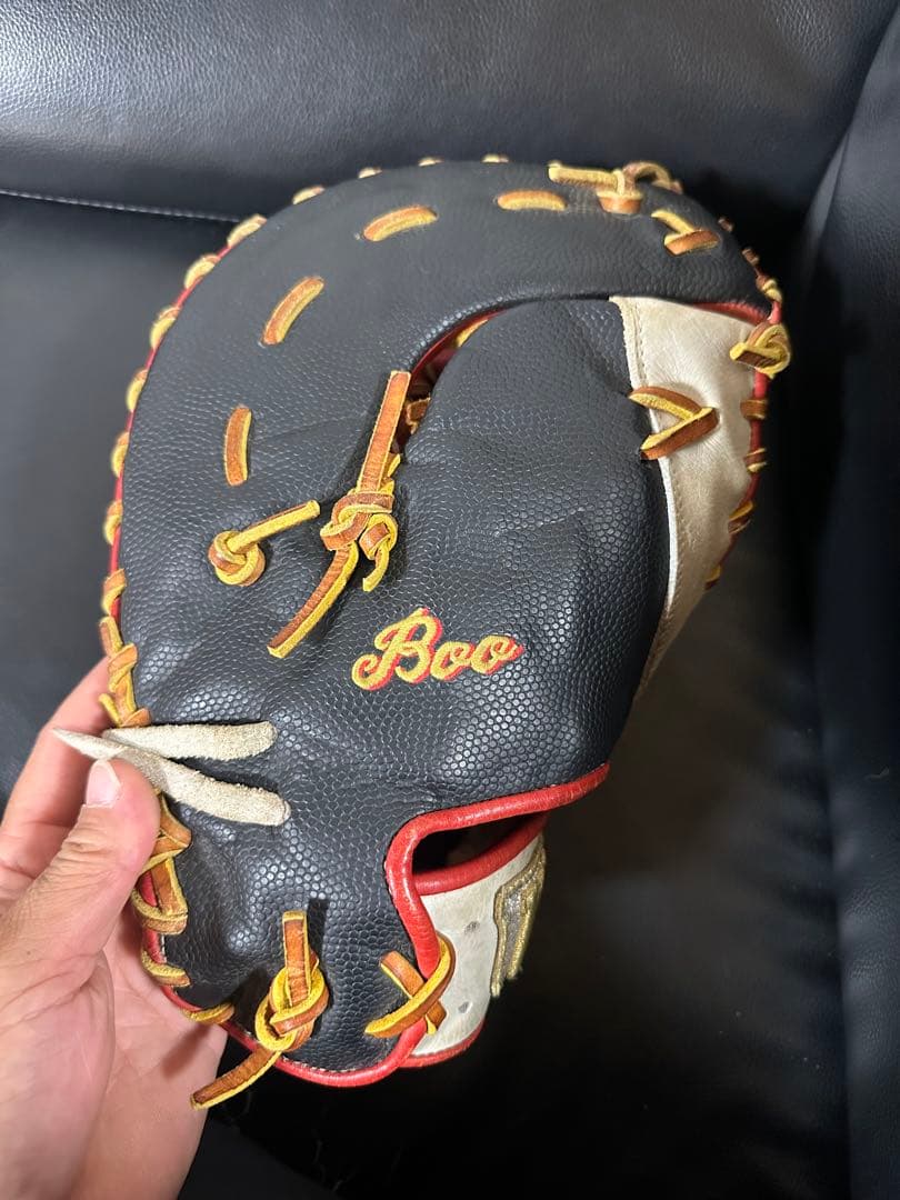 Wilson EE 軟式グローブ 黒/赤/白