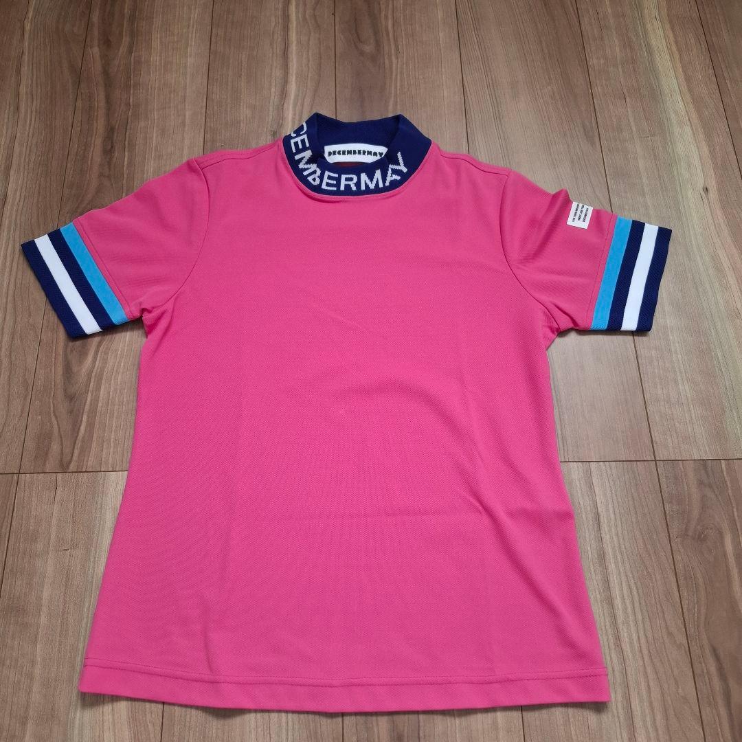 DECEMBERMAY ピンク ポロシャツ 半袖　Sサイズ