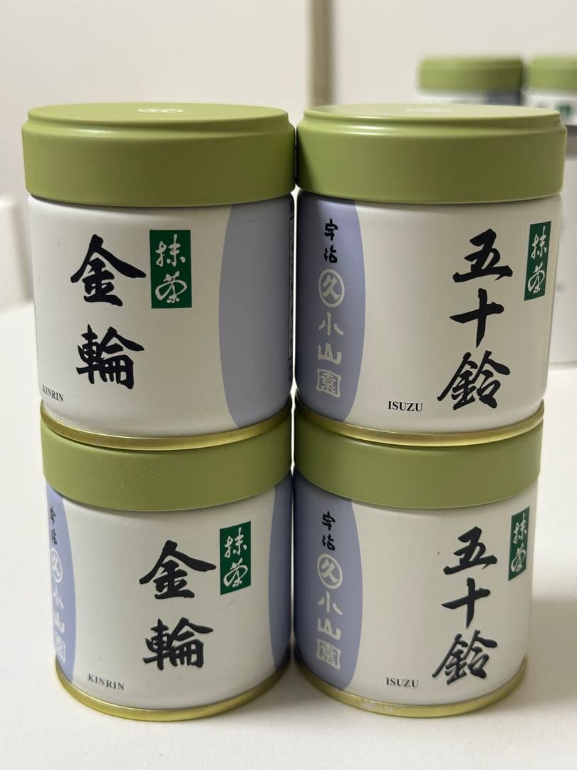 抹茶小山園　五十鈴40g2缶　金輪40g2缶