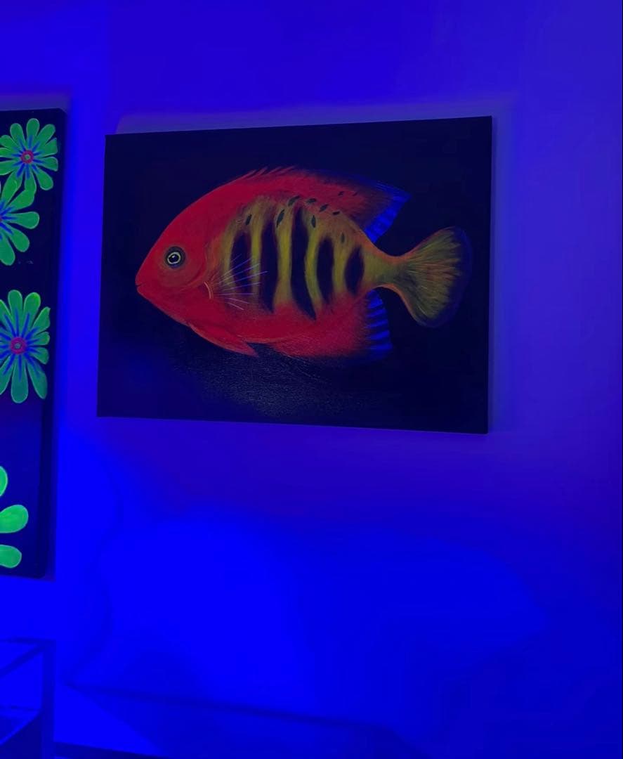 【オリジナル丙烯蛍光画】