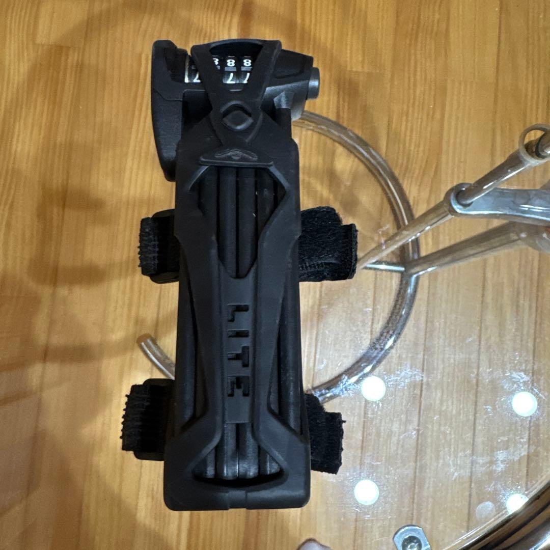 ABUS BORDO LITE 6050 アバス 自転車ロック 折りたたみ式　黒