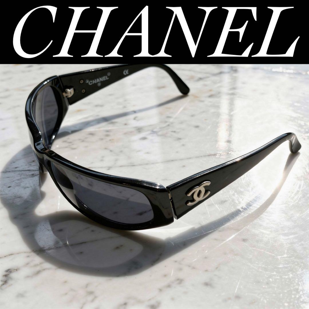 小物 CHANEL archive sunglasses coco BLACK y2k