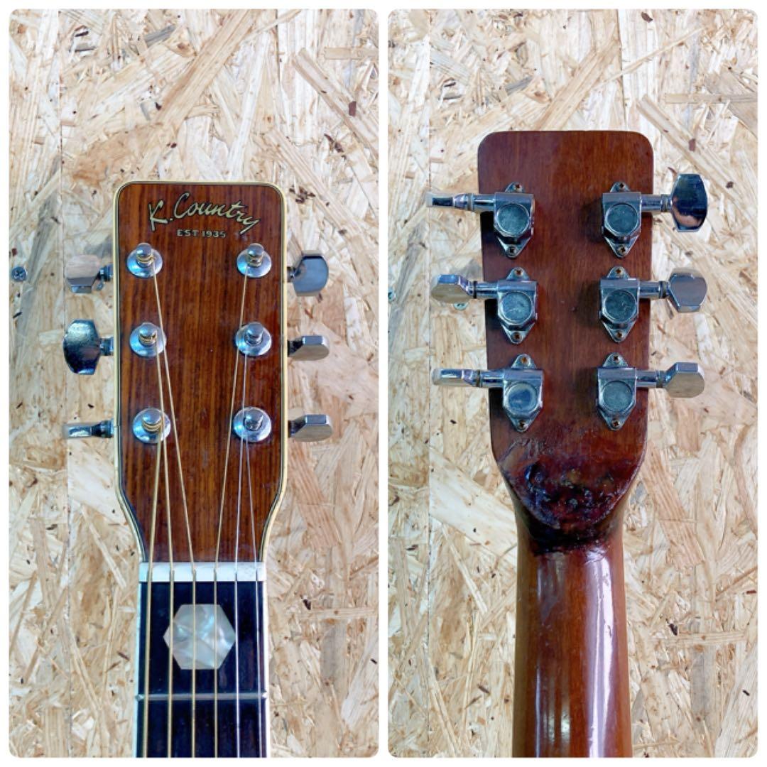 ハカランダ　K.country D-400 春日楽器　70年代　ケース付き