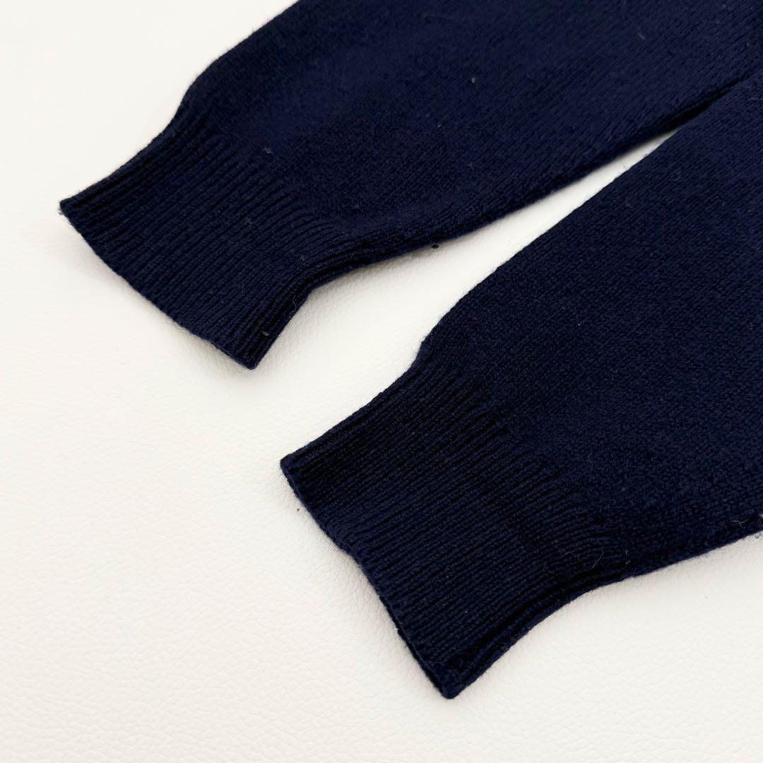 Ballantyne カシミヤ ニット 金釦 カーディガン ネイビー 36