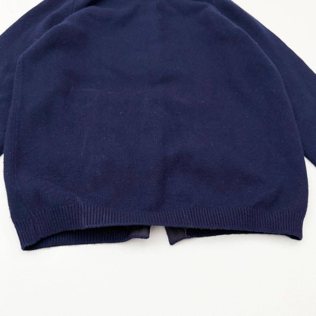 Ballantyne カシミヤ ニット 金釦 カーディガン ネイビー 36