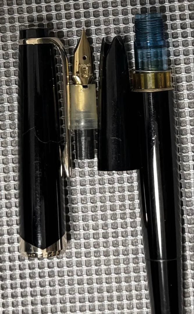 【美品】モンブラン万年筆 No12 1960s ペン先18c 750 ブラック