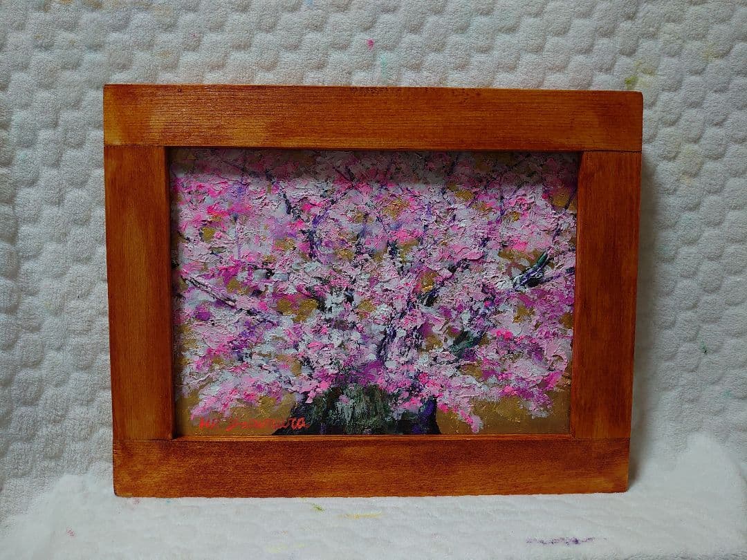 油絵 工場の灯りⅡ