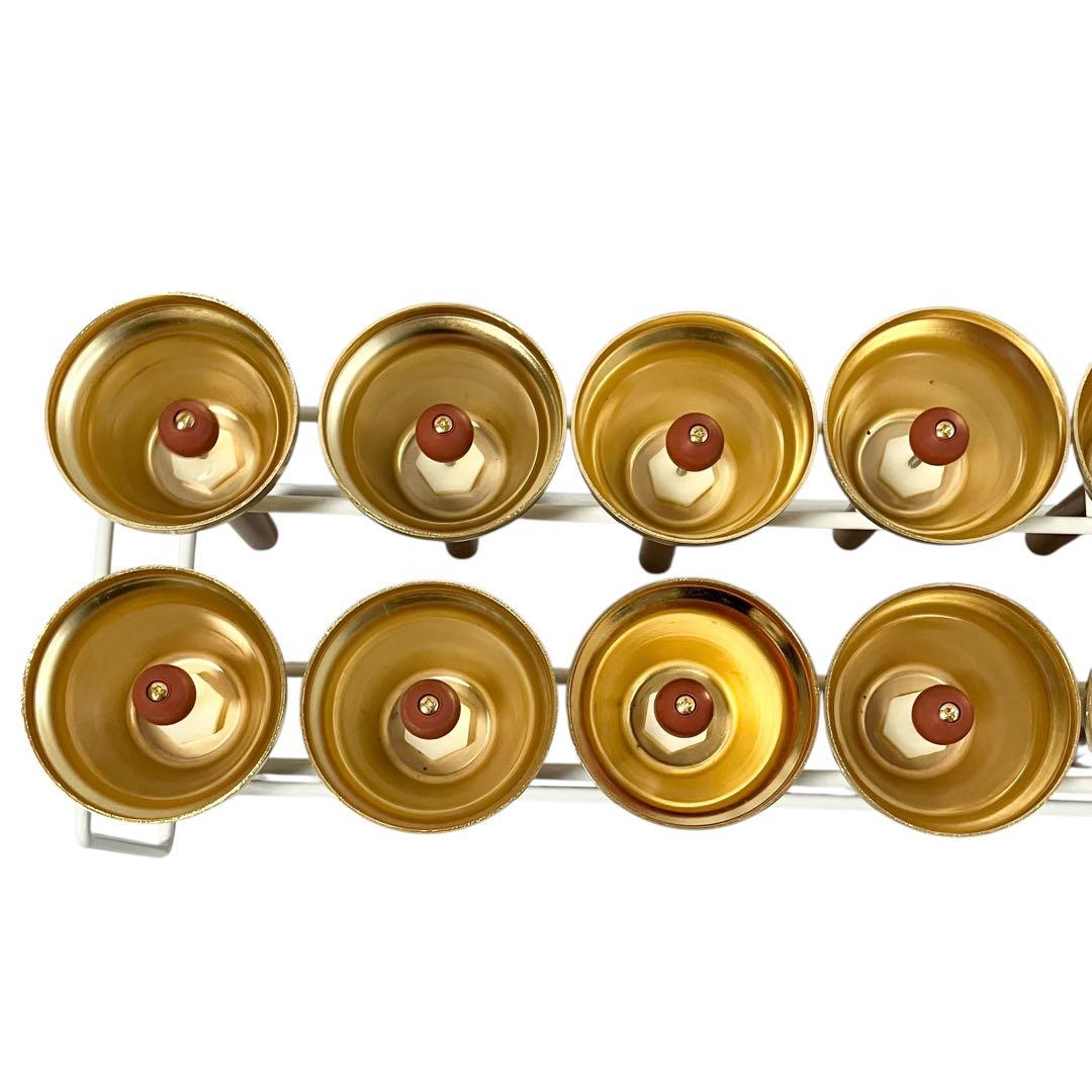 【良品】ウチダ ミュージックベル 27音 ゴールド ハンドベル ケース付