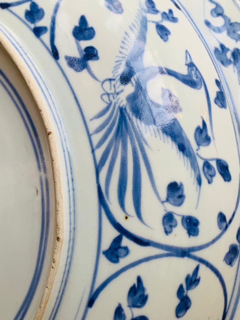 中国清時代染付大皿