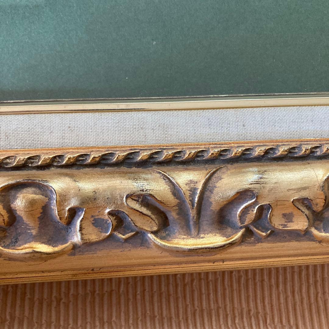 新品　F8 油絵　油彩　額縁　フレーム　金　ゴールド　ヨーロピアン