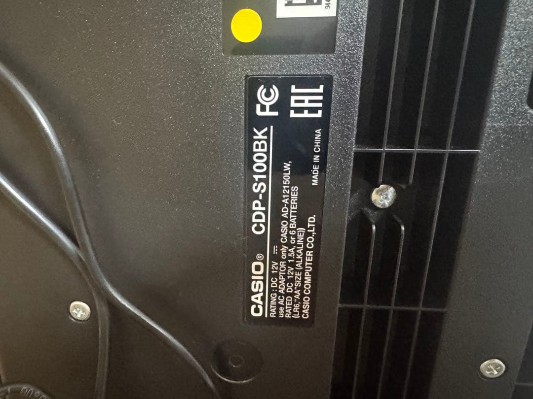 CASIO カシオ　電子ピアノ　88鍵盤　CDP-S100BK 2023年製