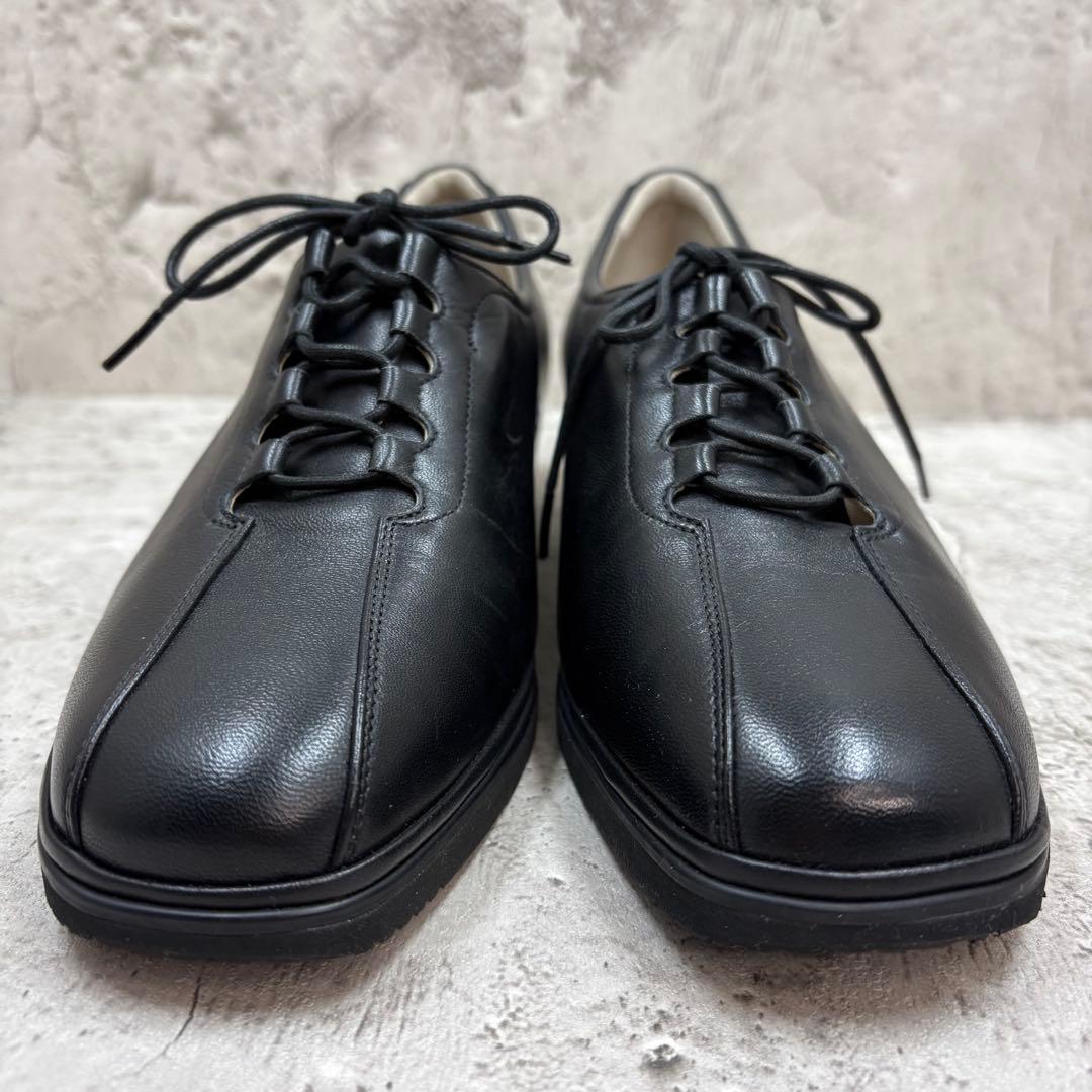 【未使用】PEDALA by asics レザーシューズ 黒 22.5 EEE