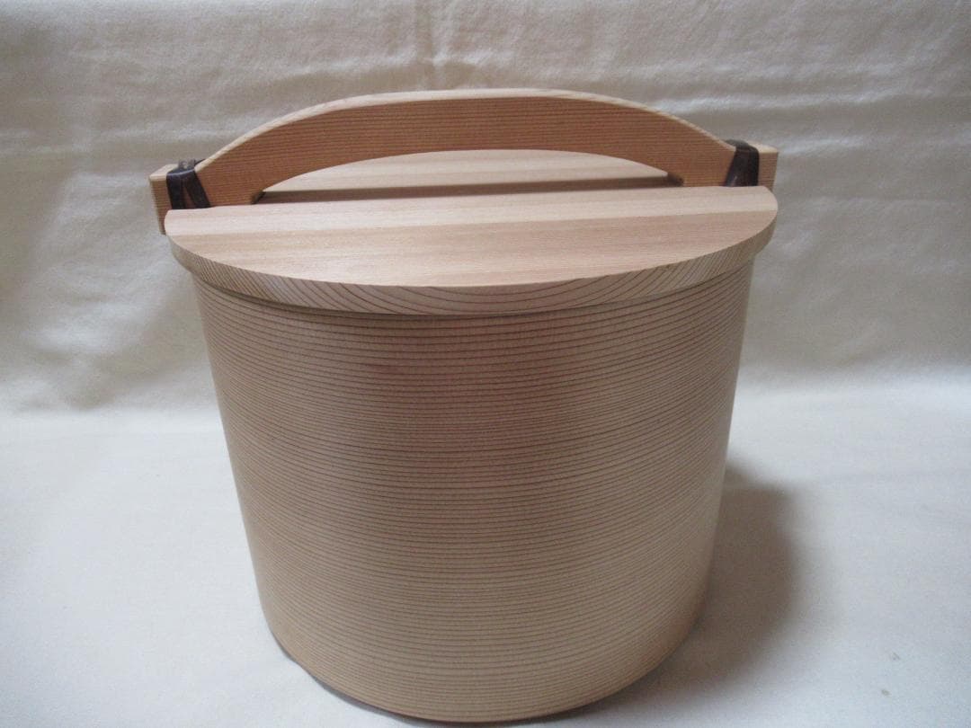 茶道　路地道具　湯桶　平安豊泉造　木共箱