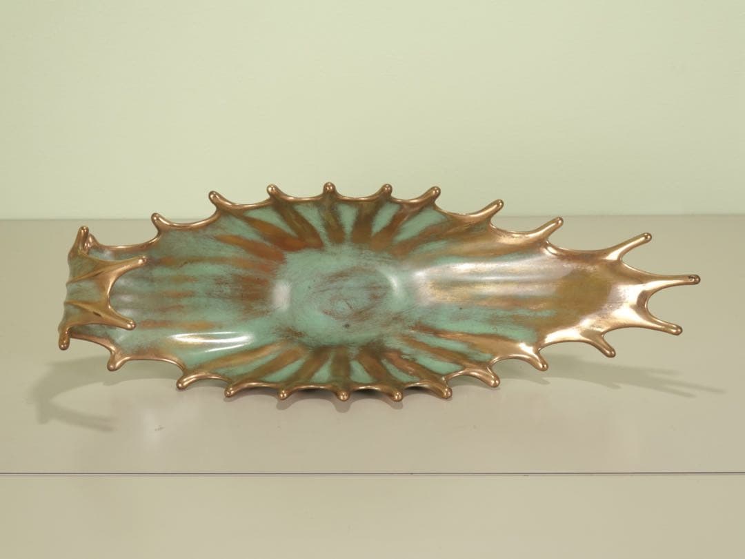 送料無料　イタリア鋳金工房　VENTURI ARTE　ブロンズ　フルーツボウル