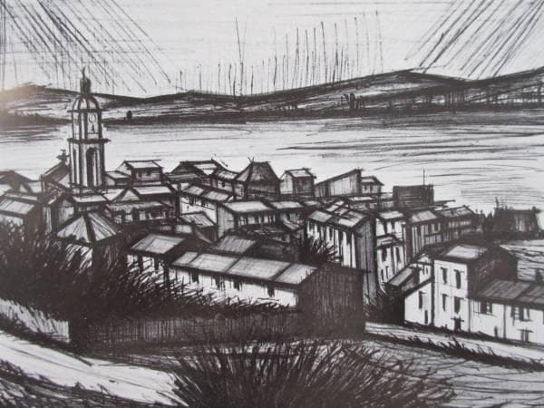 ベルナール・ビュッフェ 、「サン＝トロペ 湾 」、画集より、状態良好