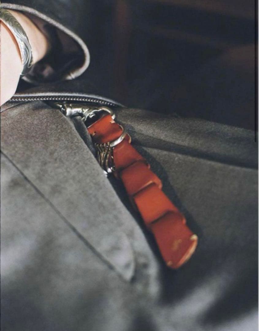 【Llife】LEATHER KEY CHAIN SIENNA　保存袋付き