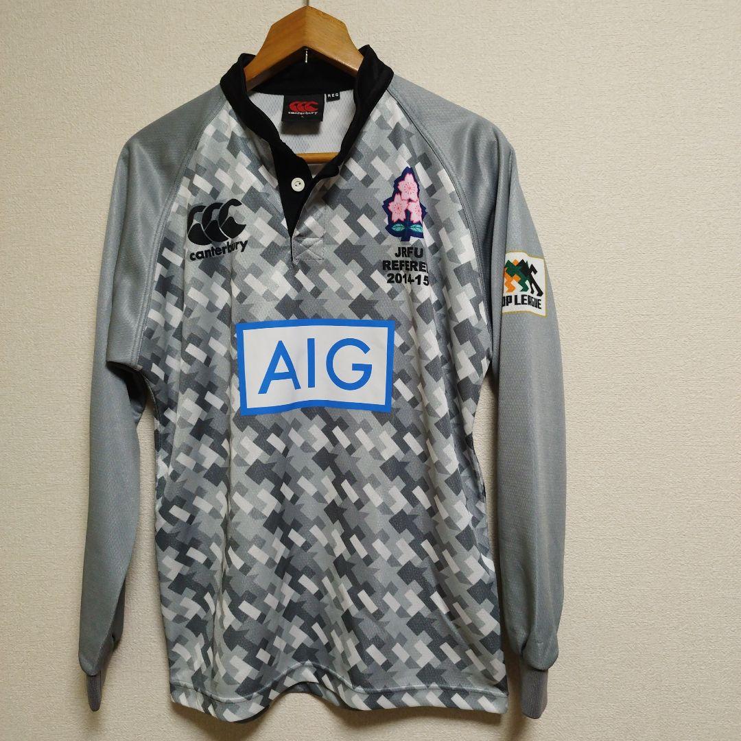 canterbury JRFU レフリー ラグビー AIG Lサイズ 長袖