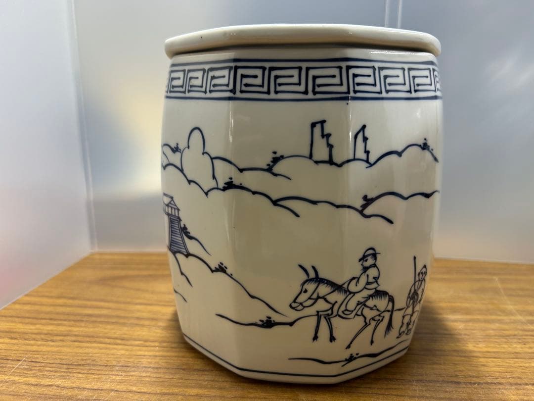 希少　平安 景雲　手塚景雲　作 染付　水指　茶道具　勧修寺窯