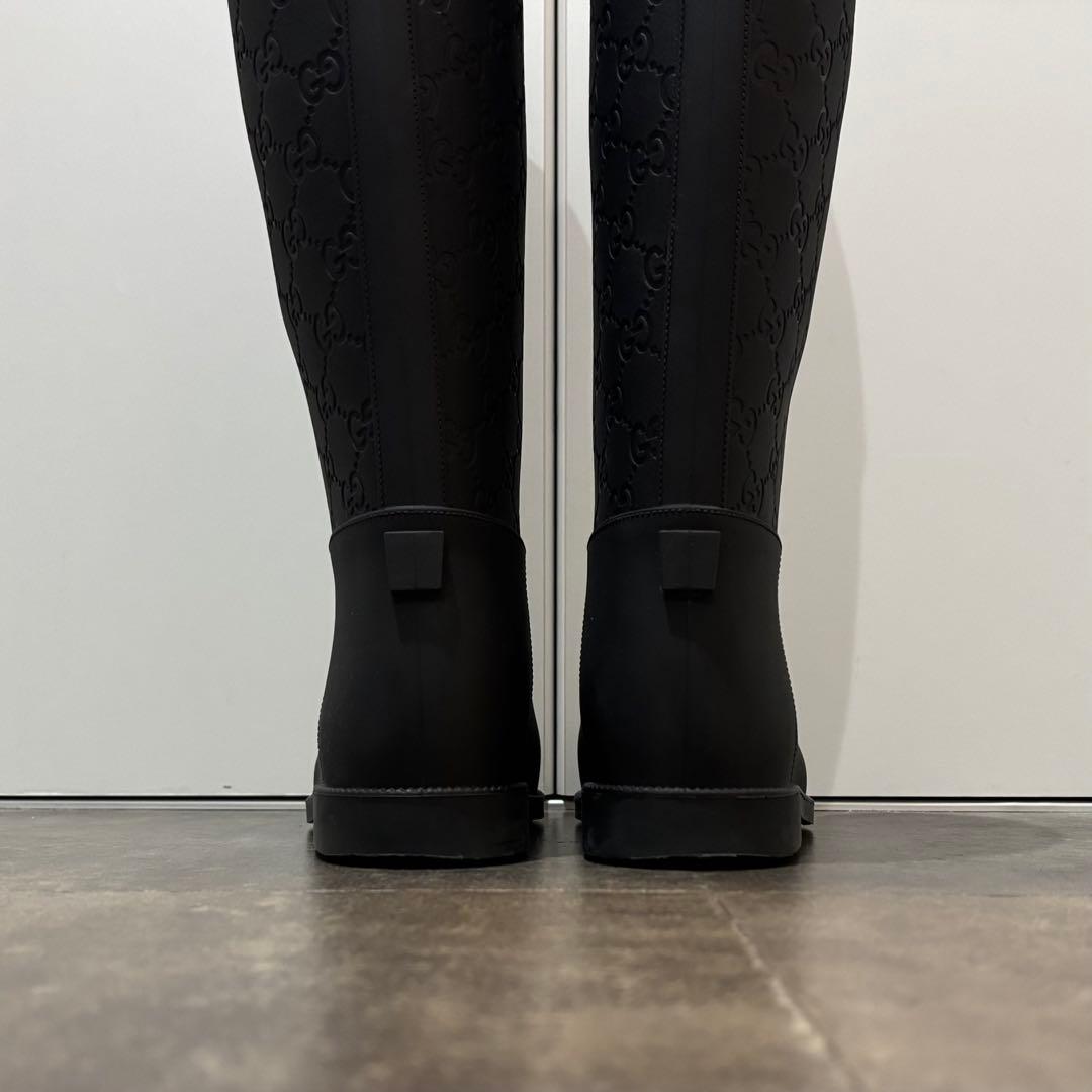 【美品！】GUCCI レインブーツ 長靴 24cm