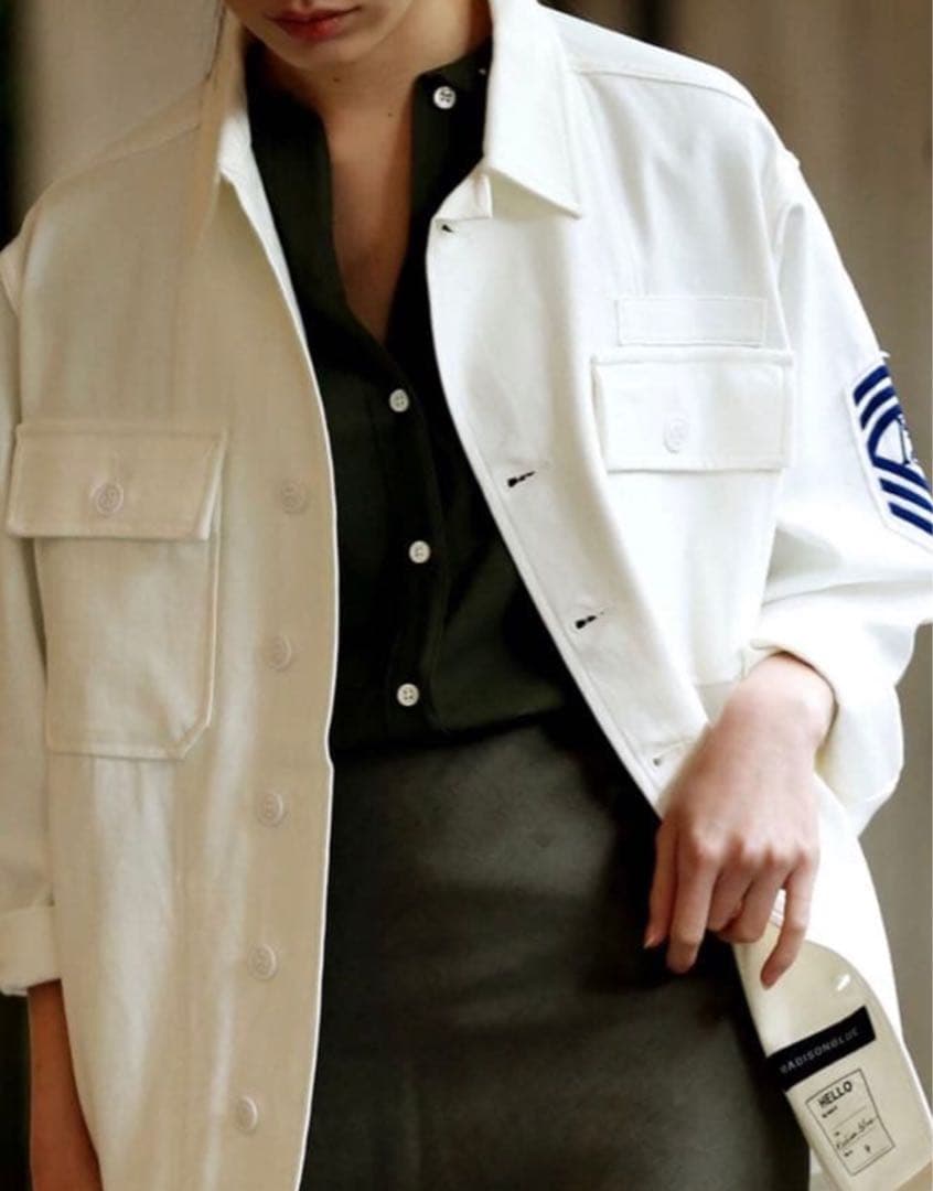 マディソンブルー　マダムシャツ　サイズ00 アイボリー