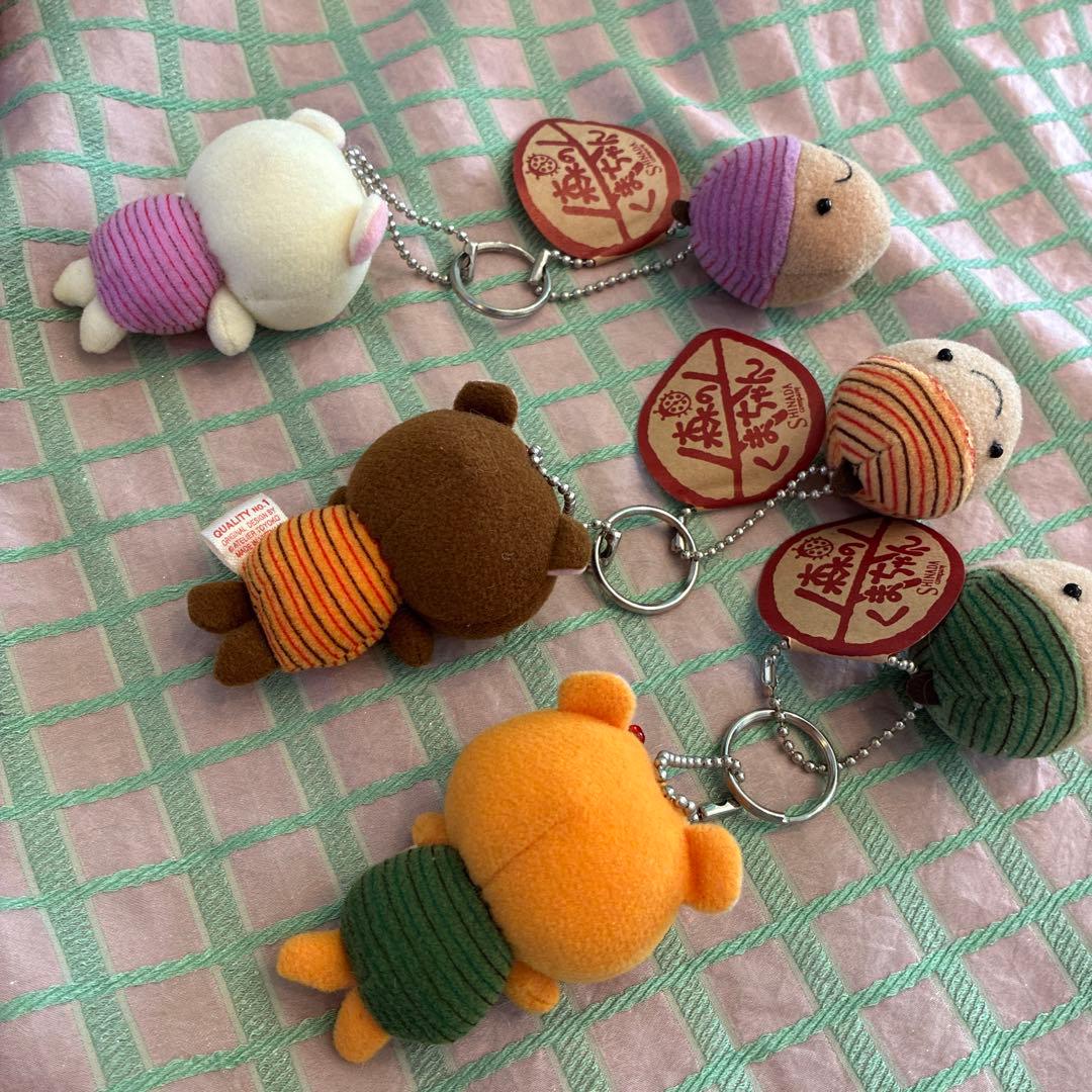 シナダ　平成レトロ　どんぐり　くまちゃん　マスコットキーチェーン　3セット