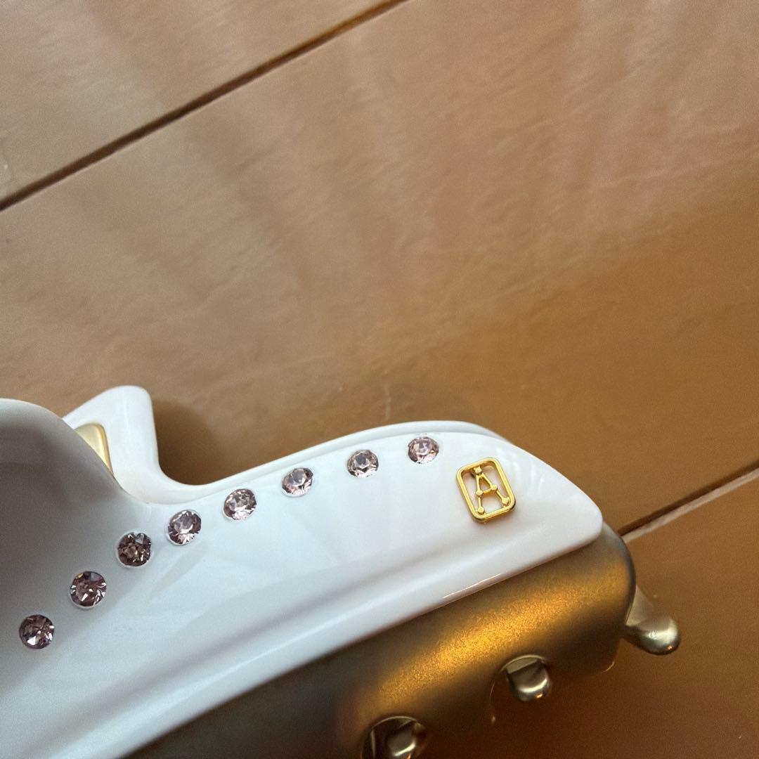 アレクサンドルドゥパリ　ヴァンドームクリップ　L ホワイト　スワロフスキー