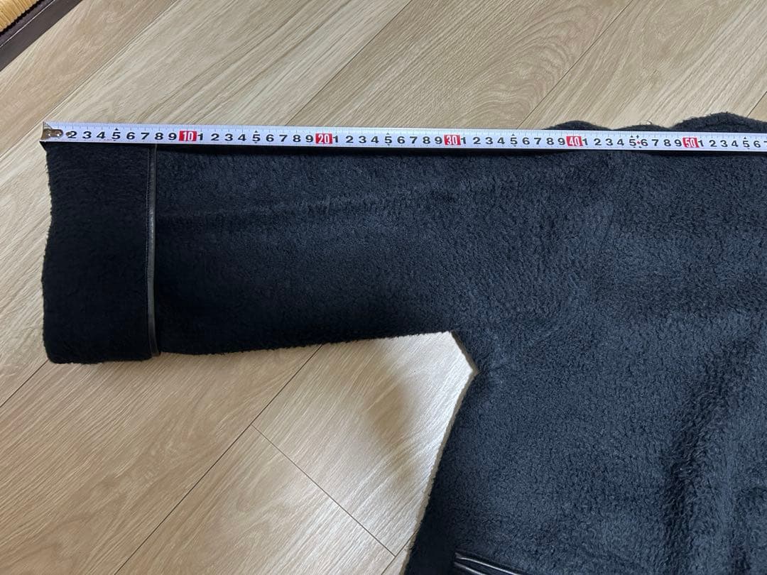 ほぼ新品　ヤクコフリース ハーフZIPフルオーバー ブラック M