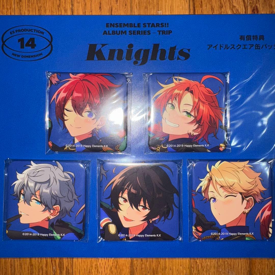 あんさんぶるスターズ‼︎ Knights 有償特典　スクエア缶バッジ　5セット