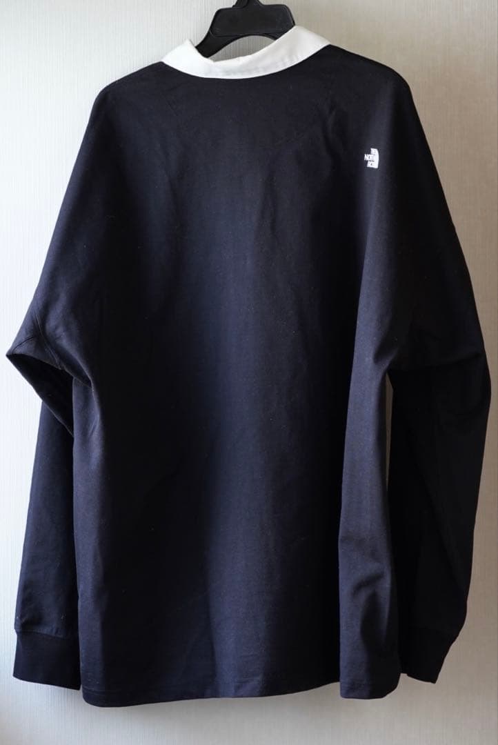 THE NORTH FACE ラガーシャツ ブラック/ホワイト　NT82437
