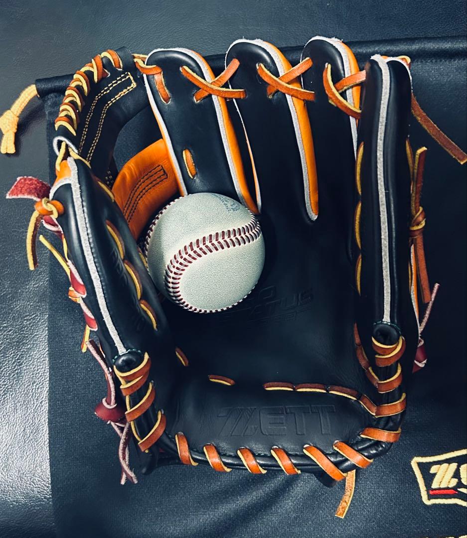 ZETT プロステスペシャルオーダー 硬式 内野用 極上品 日本製 専用袋箱付