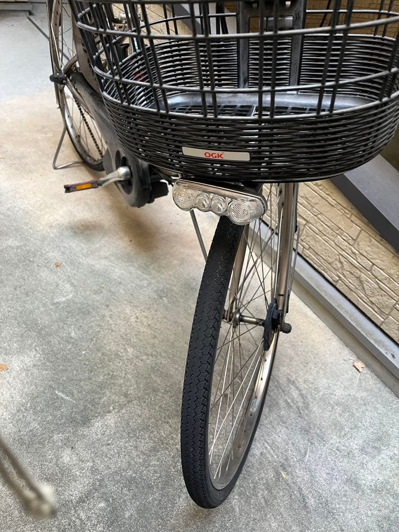 電動アシスト自転車 シティタイプ 前後バスケット付き