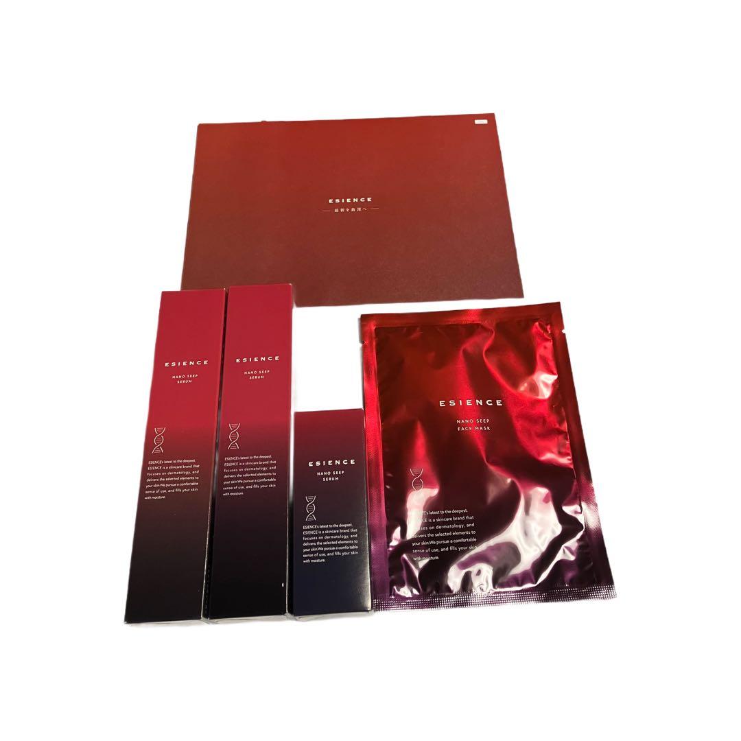 エシエンス　薬用ナノシープ導入美容液　2本 炭酸導入美容液1本 パック1枚