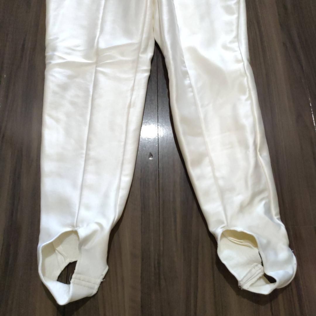 スキーウェア ホワイト ピンク 花柄 レディース Lサイズ