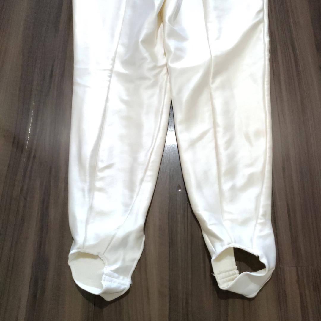 スキーウェア ホワイト ピンク 花柄 レディース Lサイズ