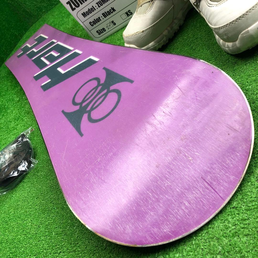 宝-633 子供用スノーボードセット125cm ビンディング新品 メンテナンス済