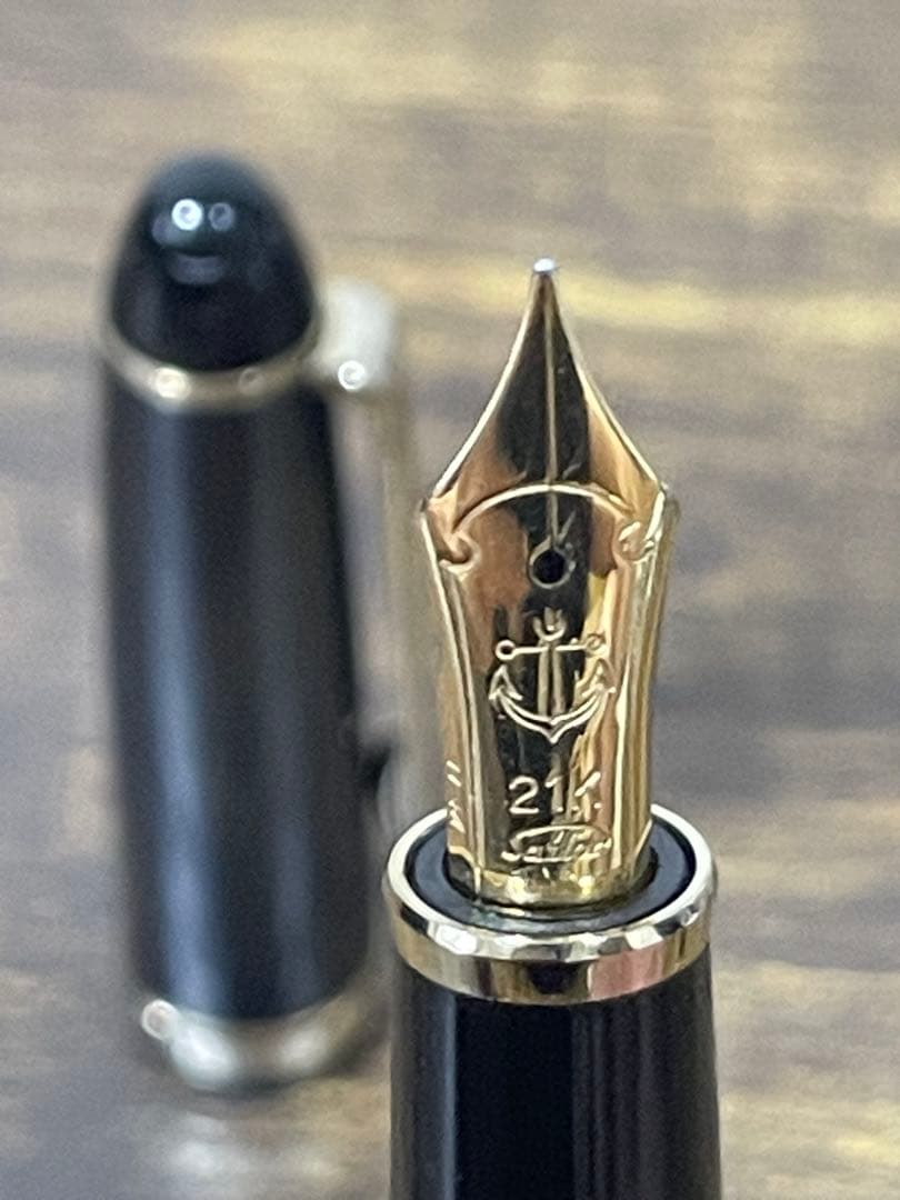 筆記確認＆洗浄済　セーラー　万年筆　プロフィット　21k ホワイトゴールド